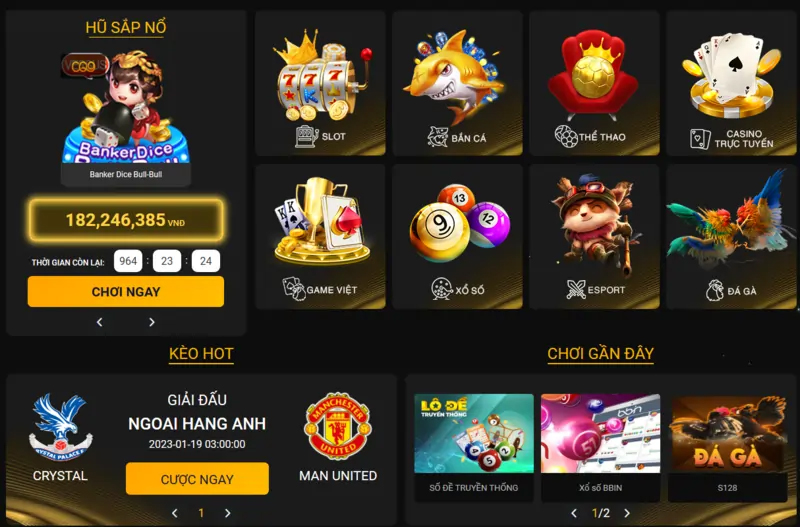 888B mang đến kho game phong phú và đẳng cấp